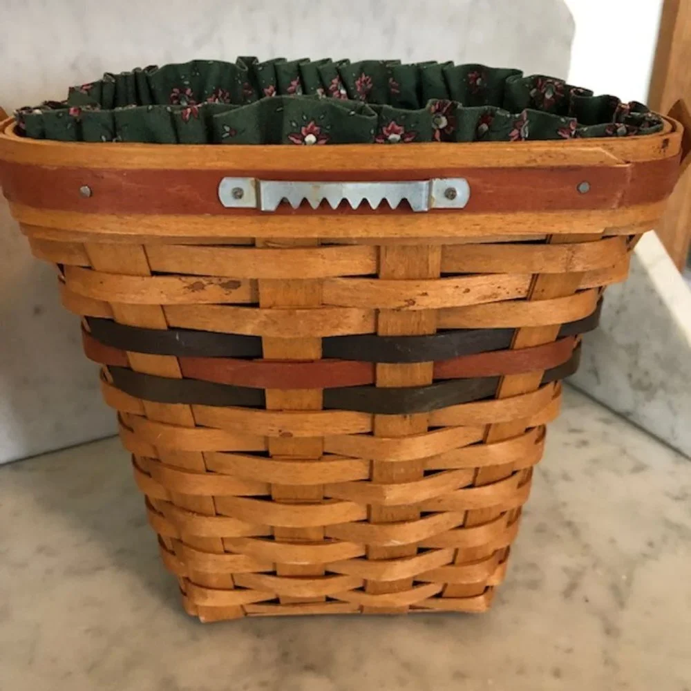 LONGABERGER Shades of Autumn Harvest Basket, Liner & Protector